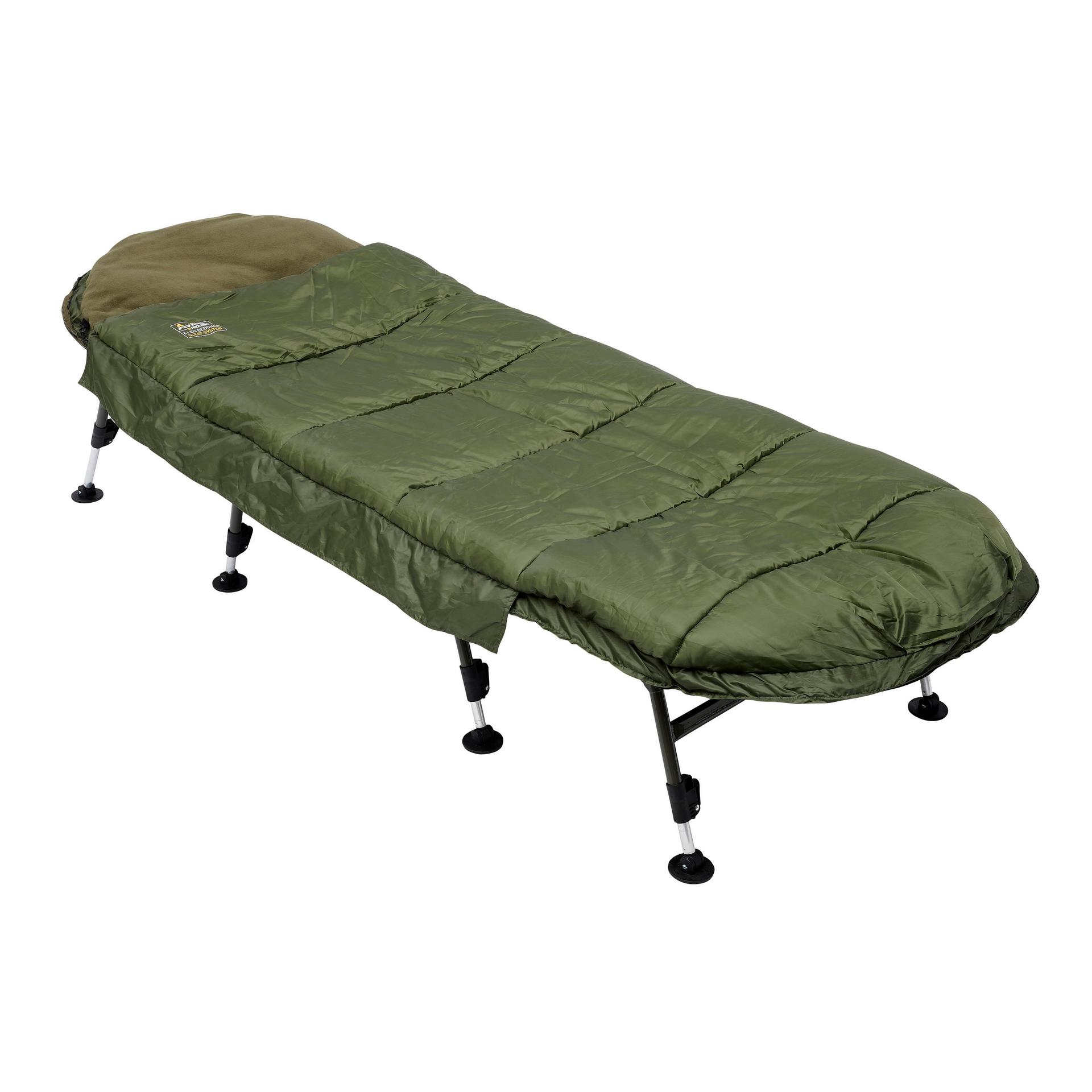 Avenger Sleeping Bag and Bedchair 8 Legs